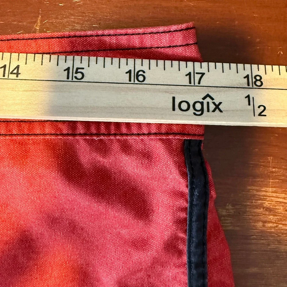 Lira Board Shorts Men 34 Red Yellow Green Rasta Stripe Cargo Pocket Swim Trunks